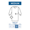 Non-Reinforced Surgical Gown with Towel McKesson Medium Blue Sterile AAMI Level 3 Disposable - 183-I90-7010-S1