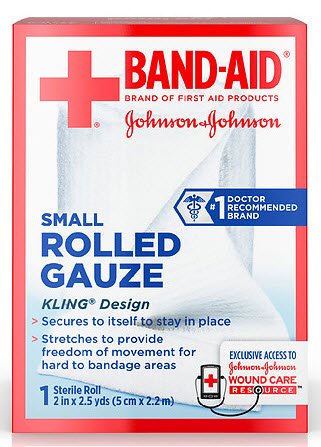 Conforming Bandage Band-Aid® 2 Inch X 2-1/2 Yard Sterile 1 per Pack - 38137116137