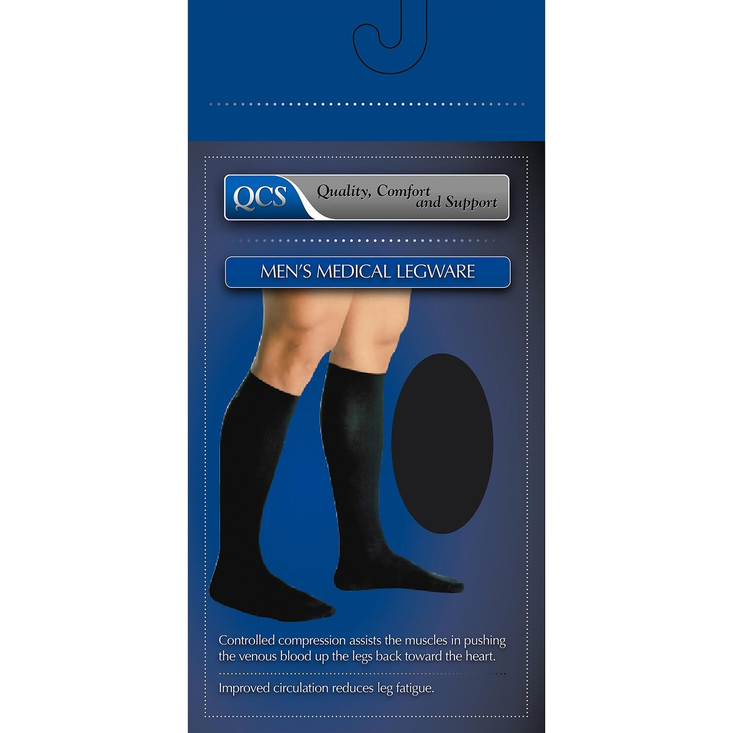Compression Socks Loving Comfort® Knee High X-Large Black Closed Toe - 1652 BLA XL