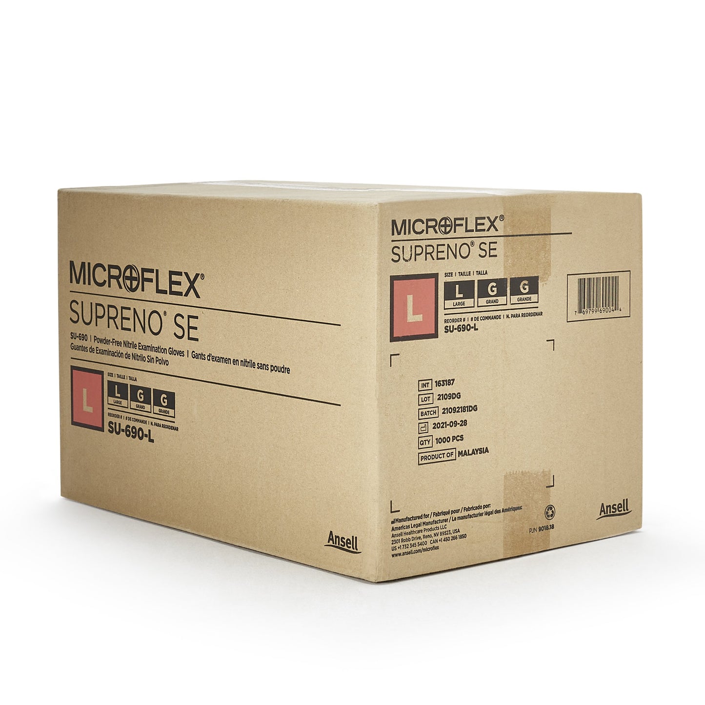 Supreno® SE Nitrile Exam Glove, Large, Blue SU-690-L