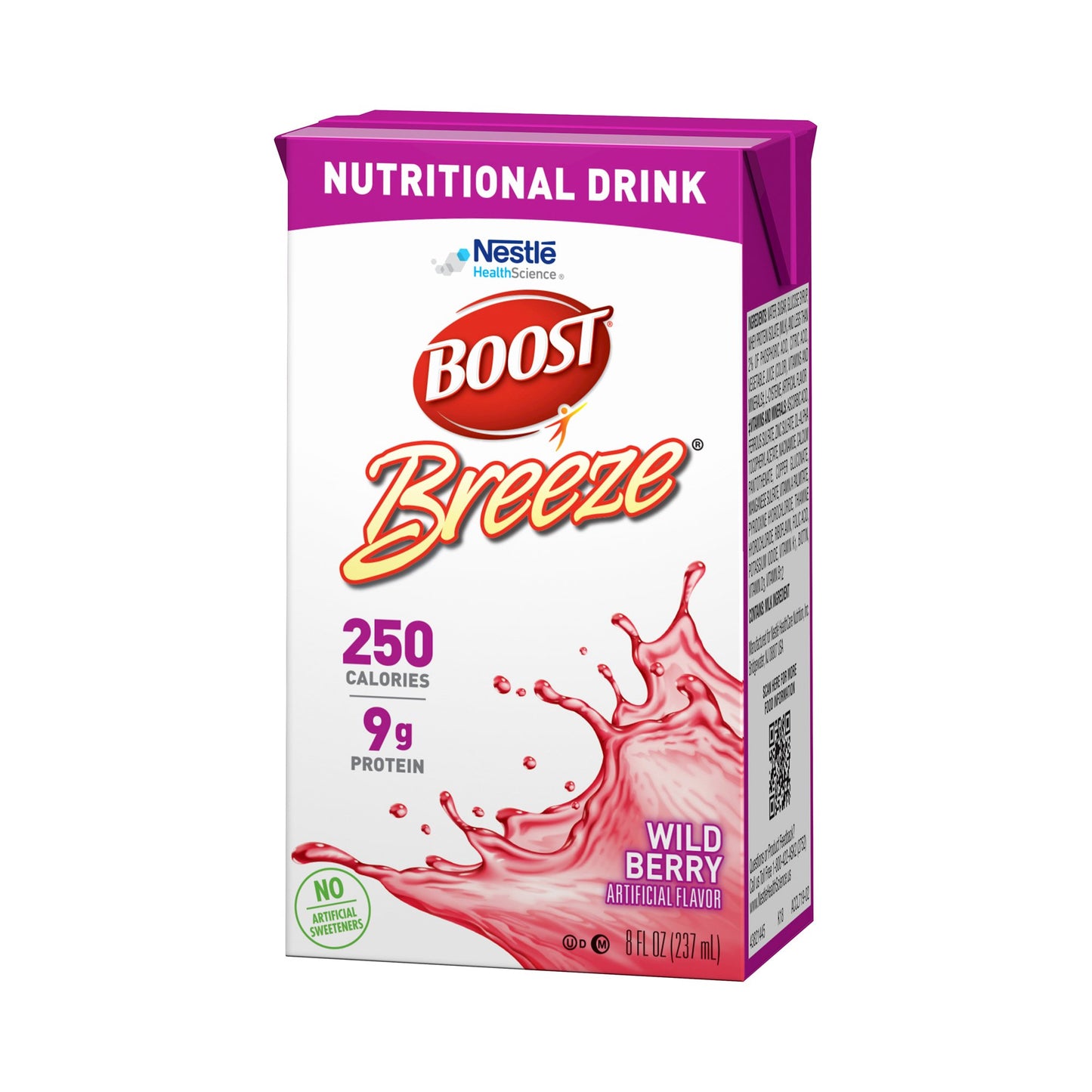 Boost Breeze® Wild Berry Nutritional Drink, 8-ounce carton 00043900685601