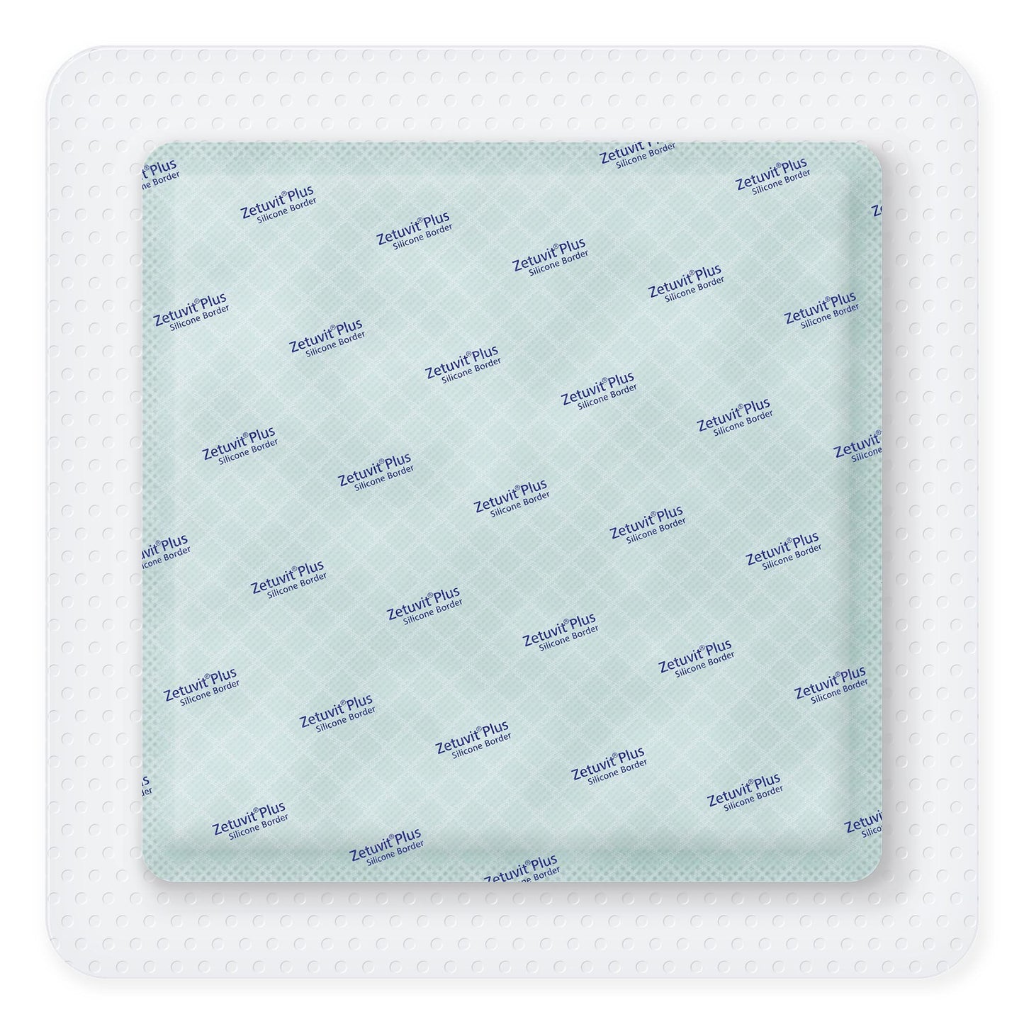 Zetuvit® Plus Silicone Border Super Absorbent Dressing, 8 x 8 Inch 413905