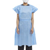 Patient Exam Gown Halyard One Size Fits Most Blue Disposable - 69766