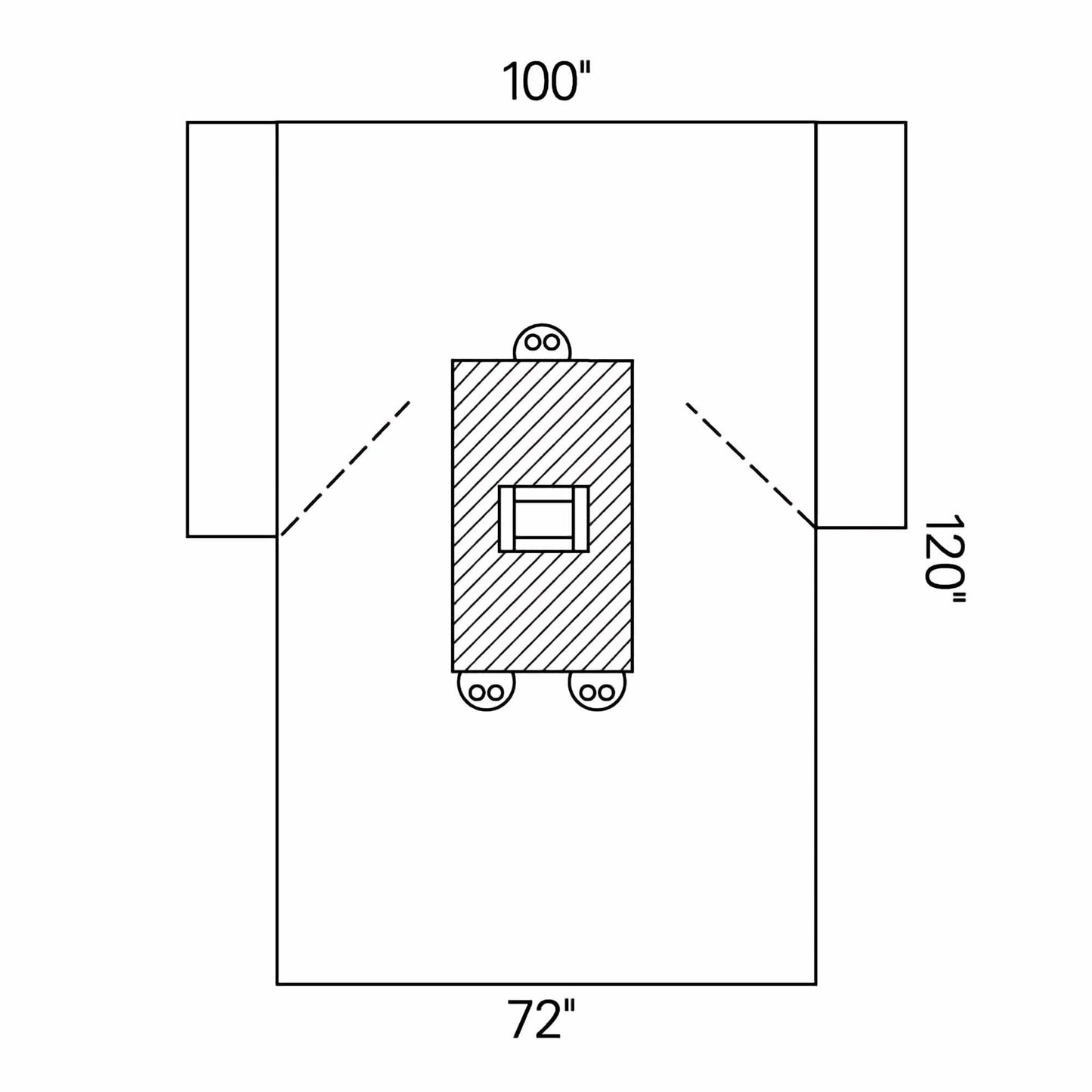 Abdominal Drape Transverse Laparotomy Drape 100 W X 72 W X 120 L Inch Sterile - 89281