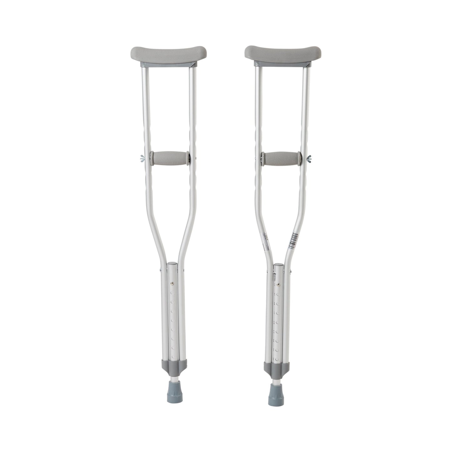 Underarm Crutches McKesson Youth 4 Foot 6 Inch to 5 Foot 2 Inch User Height Aluminum Frame 350 lbs. Weight Capacity - 146-10401-8