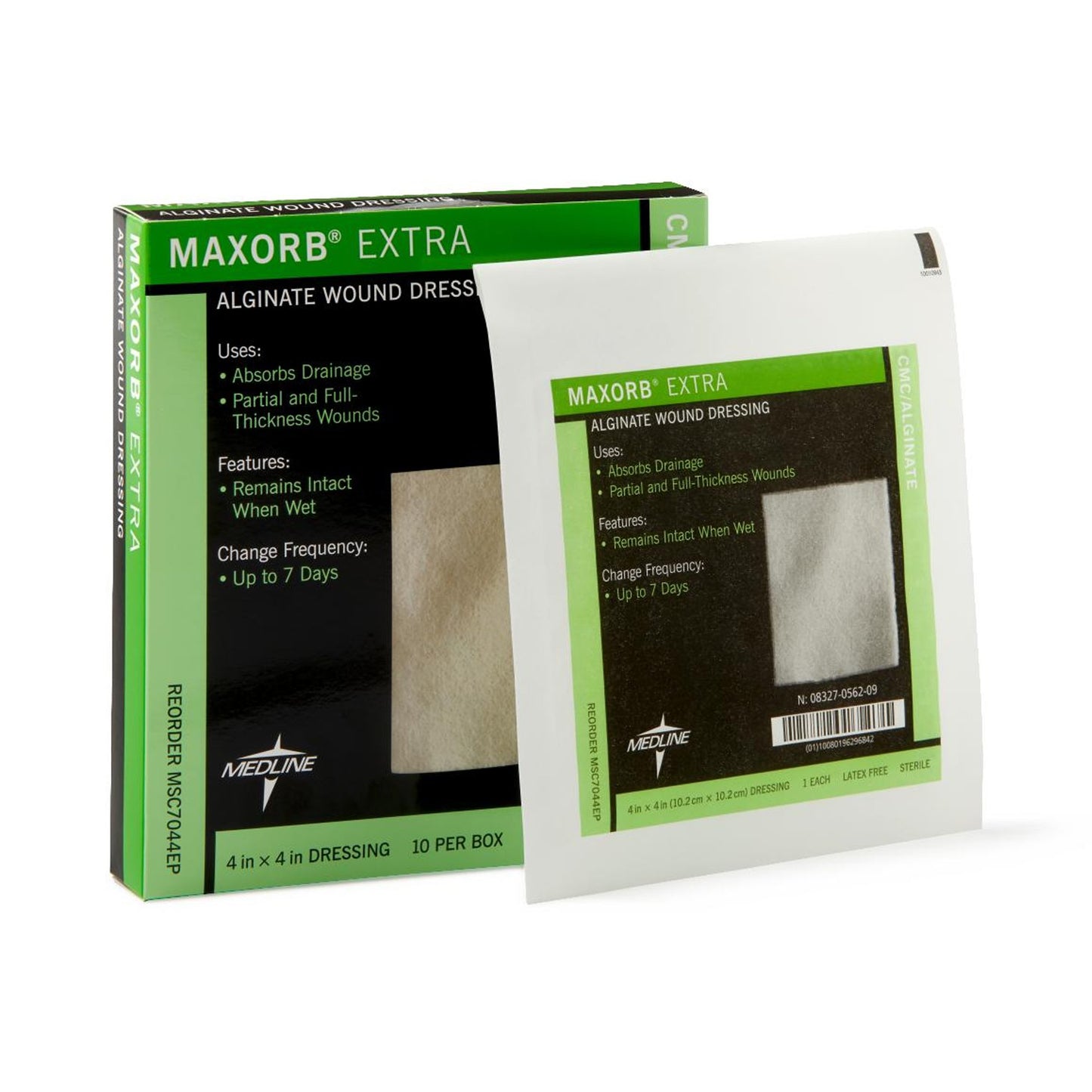 Alginate Dressing Maxorb® Extra 4 X 4 Inch Square - MSC7044EP