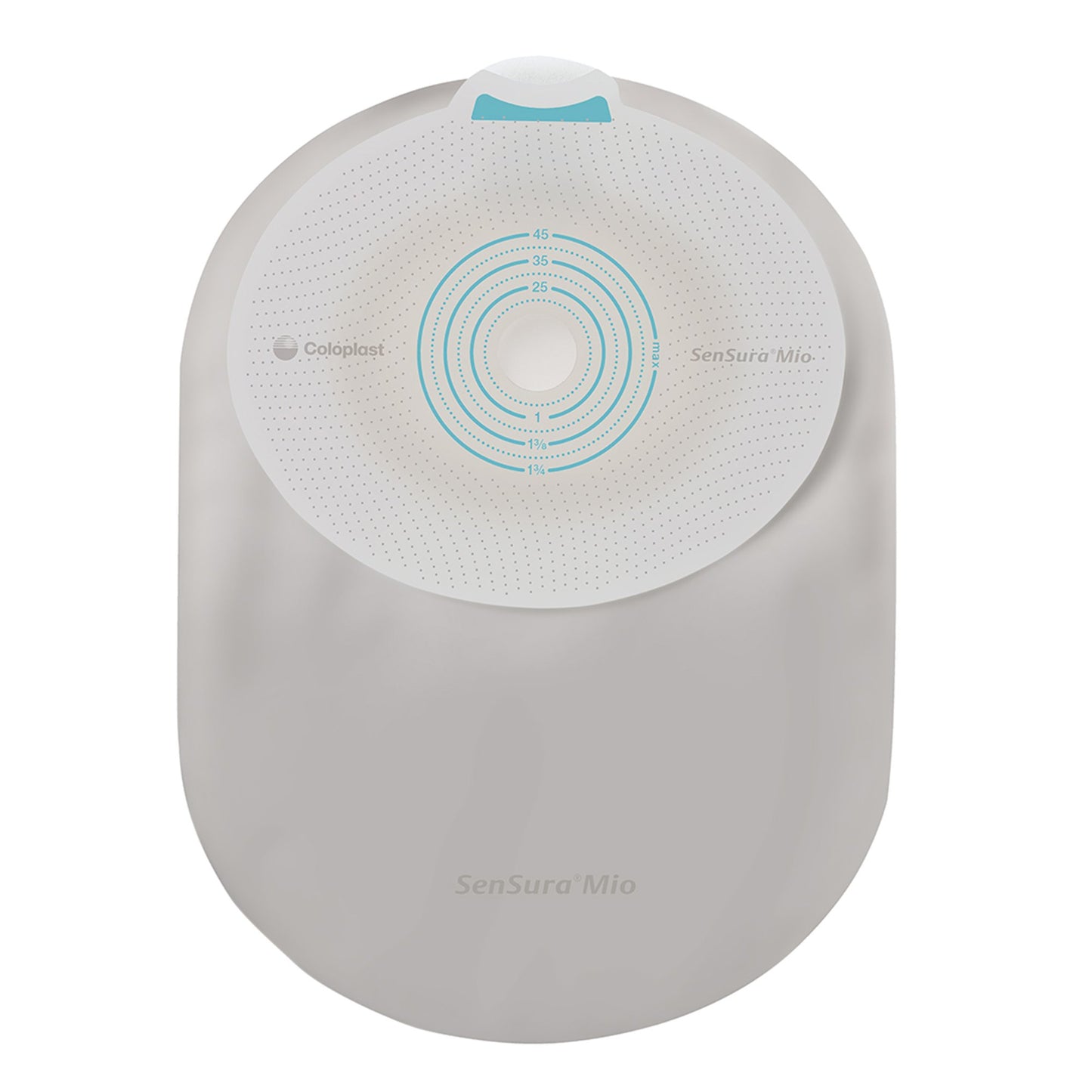 Ostomy Pouch SenSura® Mio One-Piece System 8-1/4 Inch Length, Maxi Flat, Trim to Fit 1-9/16 to 2-1/8 Inch Stoma Closed End - 10885