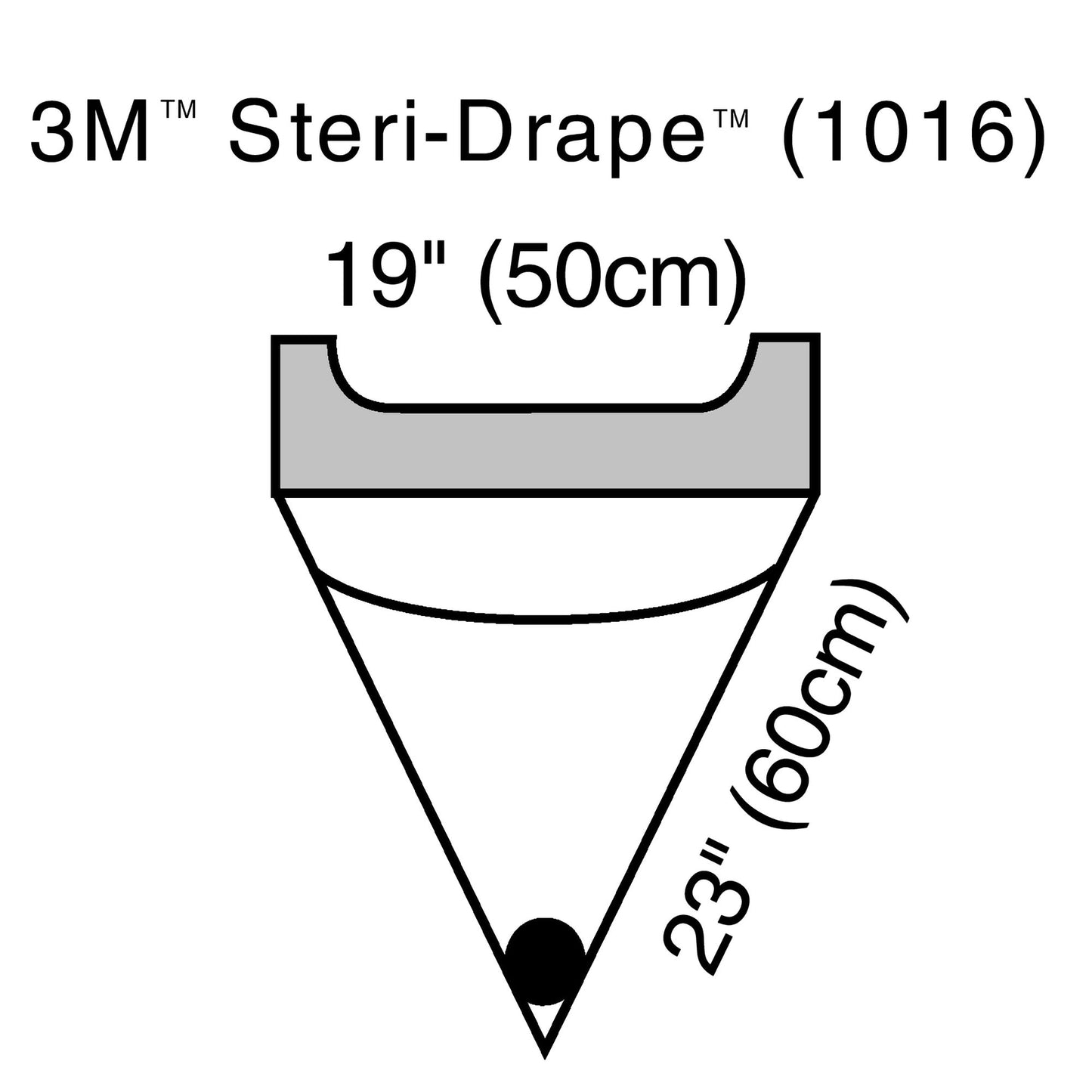 3M™ Steri-Drape™ Sterile Irrigation Pouch Surgical Drape, 19 x 23 Inch 1016