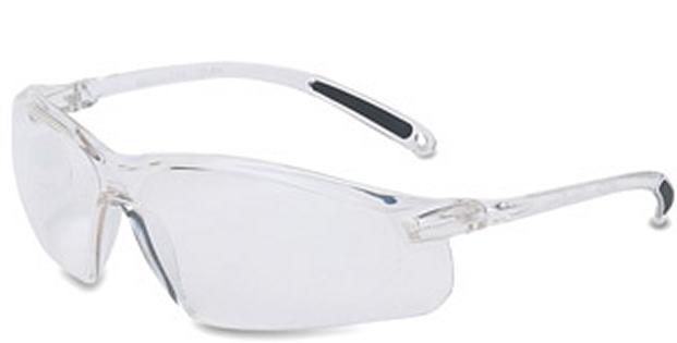 Safety Glasses Uvex A700 Series Wraparound Anti-scratch Coating Clear Tint Polycarbonate Lens Clear Frame Over Ear One Size Fits Most A700