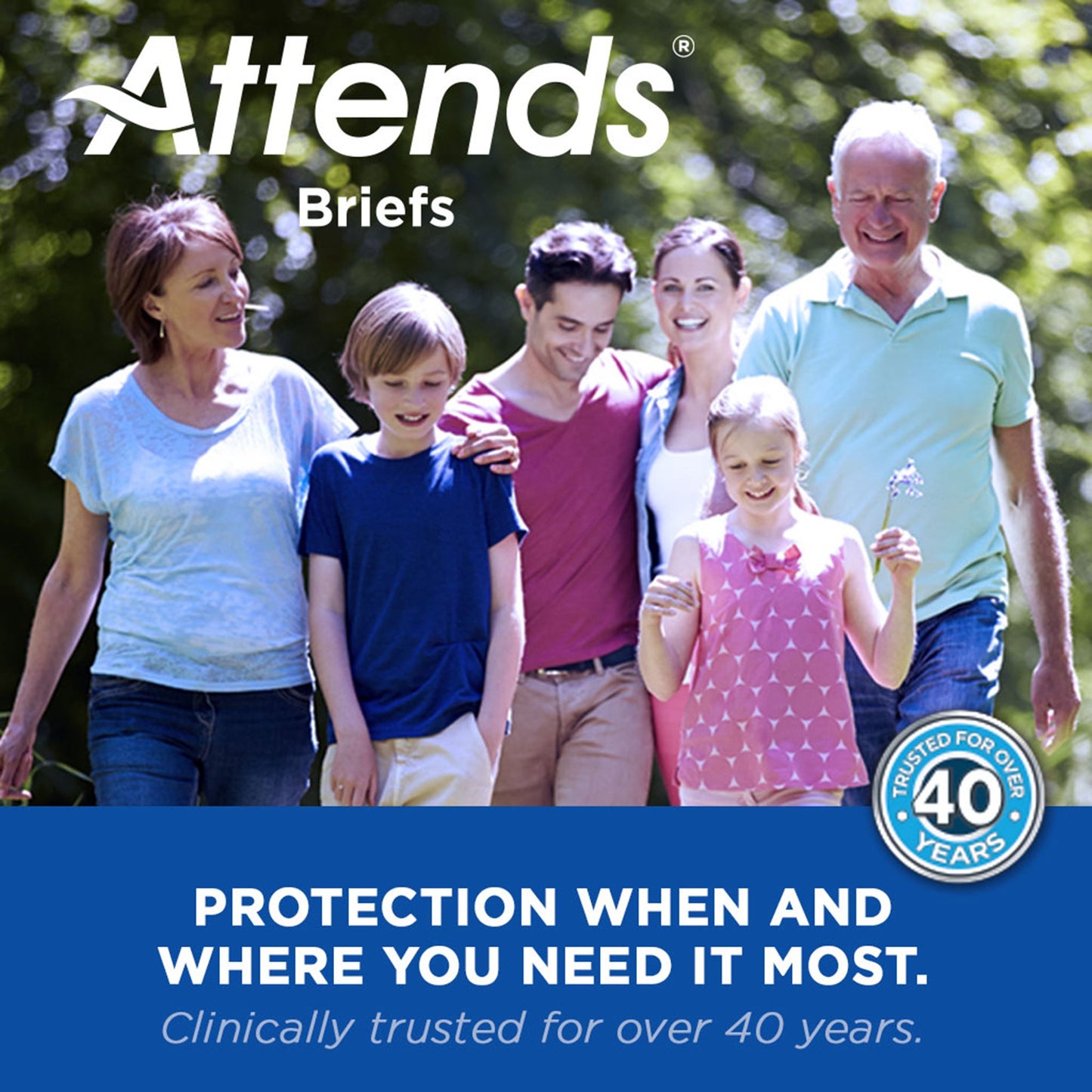 Attends® Briefs Youth/Small DD10