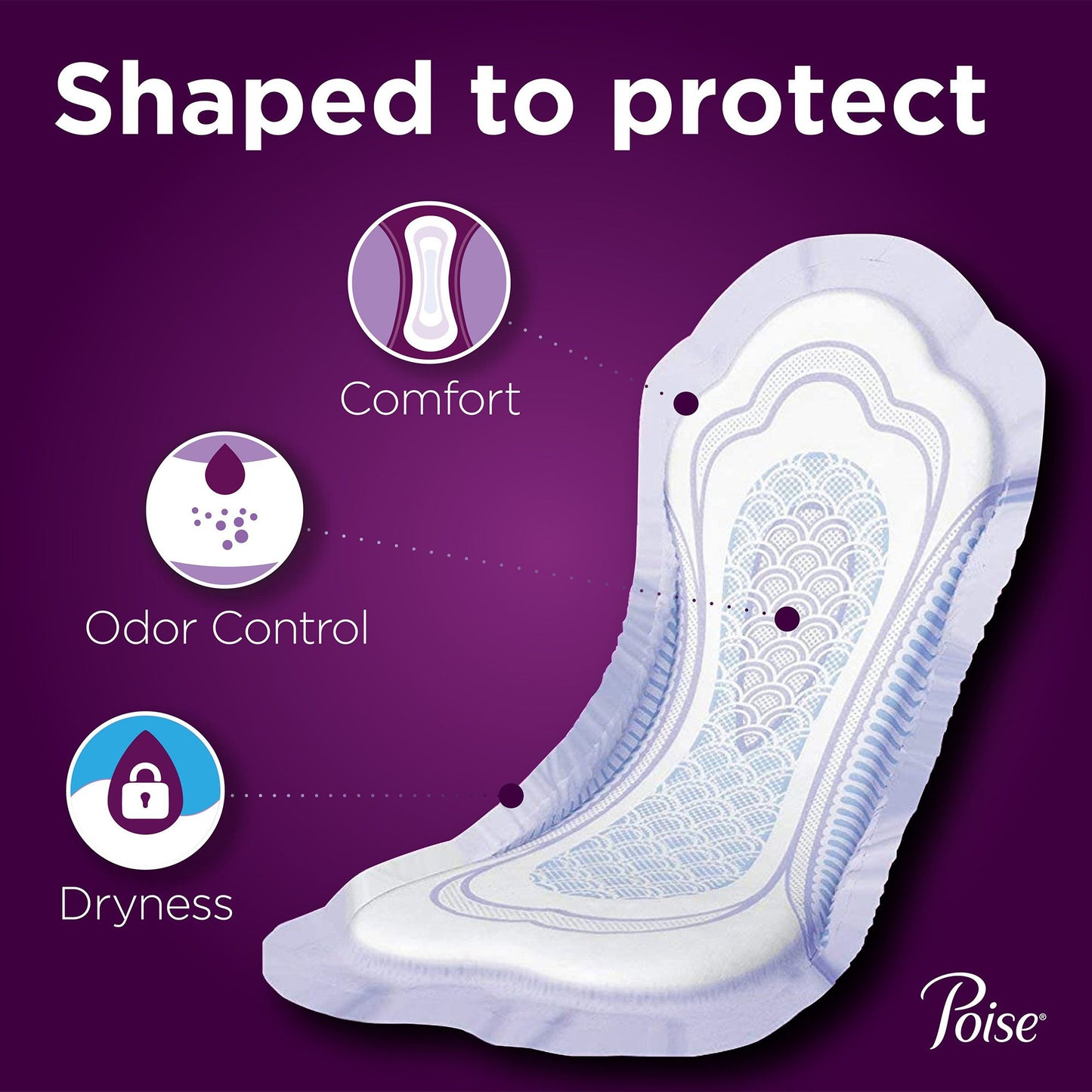 Poise® Maximum Absorbency Bladder Control Pad, Long Length 44561