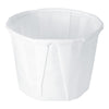 Souffle Cup Solo® 0.5 oz. White Paper Disposable - 050-2050
