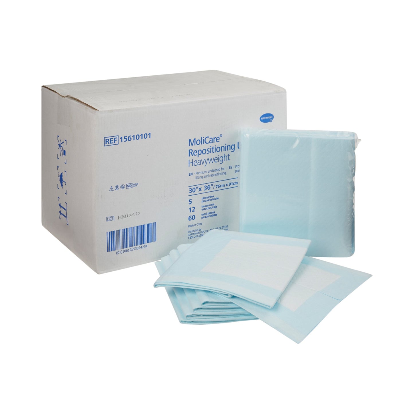 Disposable Underpad MoliCare® 30 X 36 Inch Polymer Heavy Absorbency - 15610101