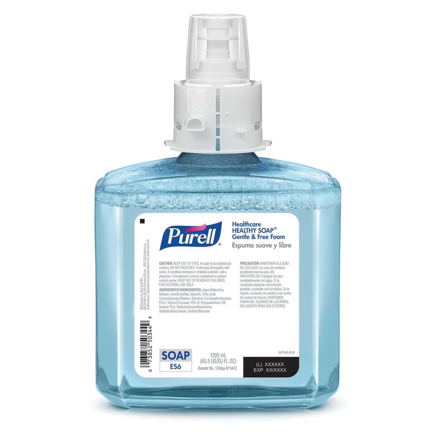 Purell® Healthy Soap Gentle & Free, 1,200 mL Dispenser Refill Bottle 6472-02