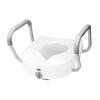 Raised Toilet Seat with Arms Carex® E-Z Lock™ 5 Inch Height Standard / Elongated 300 lbs. Weight Capacity - FGB311C0 0000