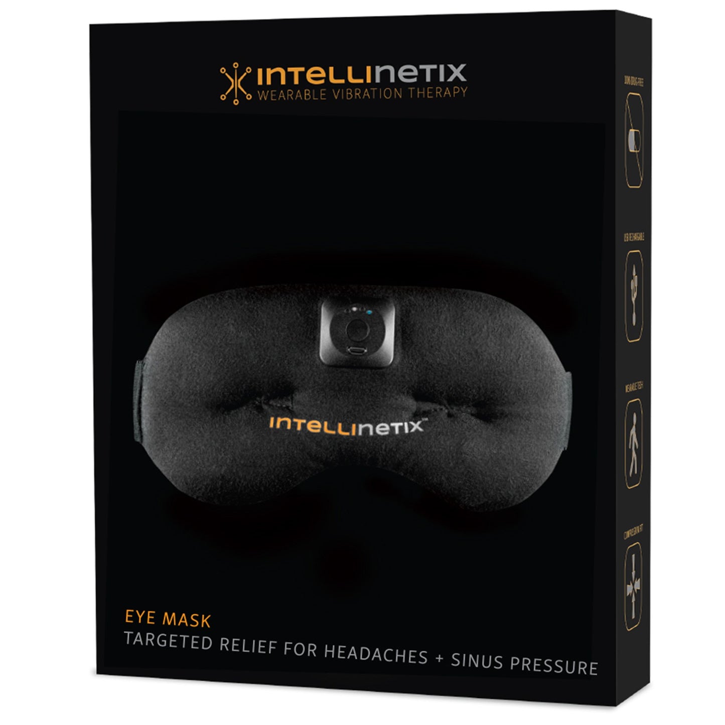 Vibration Therapy Mask Intellinetix® Head One Size Fits Most - 7236
