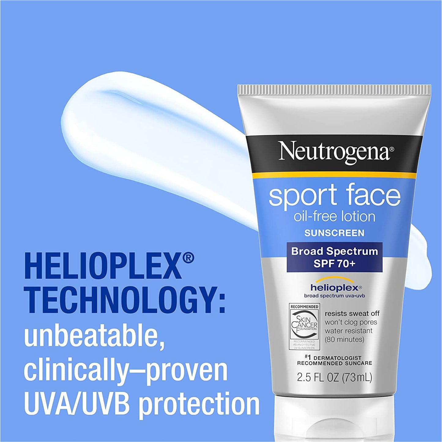 Neutrogena® Sport Face Oil-Free Sunscreen SPF 70+ 08680087025