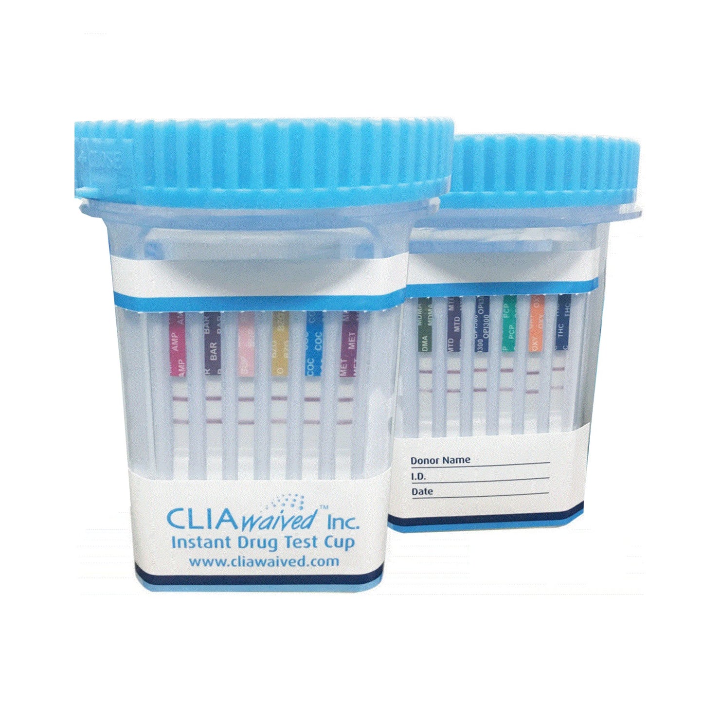Drugs of Abuse Test Kit CLIAwaived™ AMP, BAR, BUP, BZO, COC, EDDP, mAMP/MET, MDMA, MTD, OPI300, OXY, PCP, TCA, THC (CR, OX, pH, SG) 25 Tests CLIA Waiv