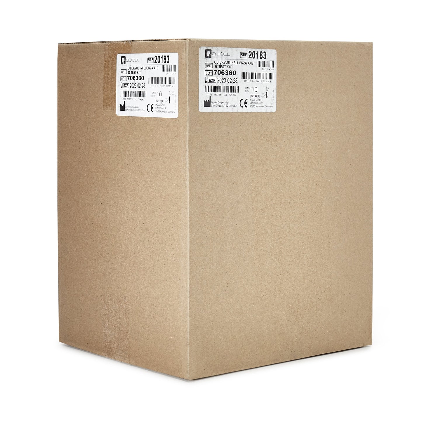 QuickVue® Influenza A + B Infectious Disease Immunoassay Respiratory Test Kit 20183