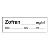 Precision Dynamics Barkley Zofran_mg/mL Date_Time_Int_ Anesthesia Label Tape, 1/2 x 1-1/2 Inch AN-58, RL