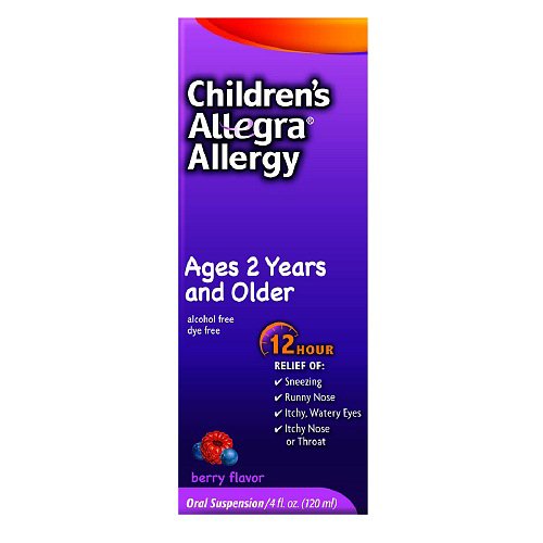 Chattem Children's Allegra Fexofenadine Children's Allergy Relief 41167424404, 1 Each