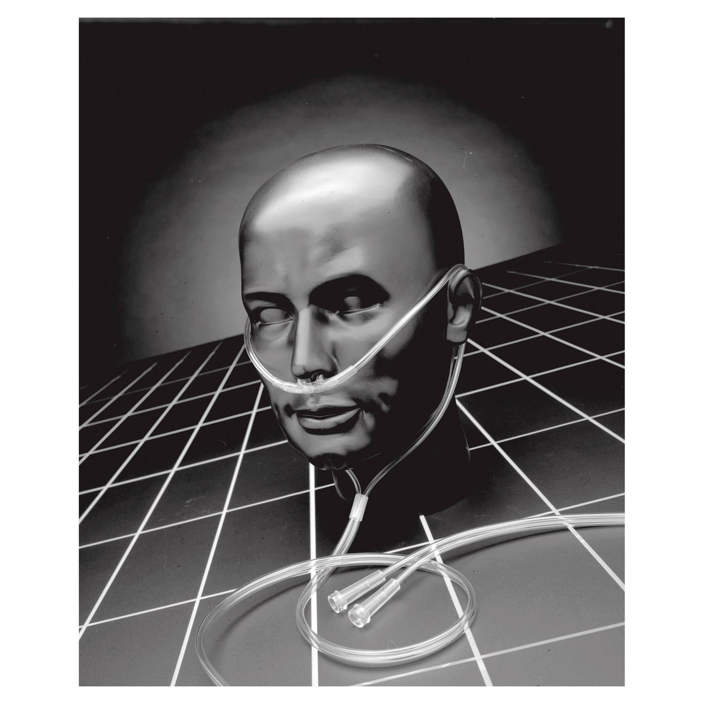 Demand Nasal Cannula Salter-Style® Demand Adult Curved Prong / NonFlared Tip 7 Foot O2 Line - 4807-7-7-25