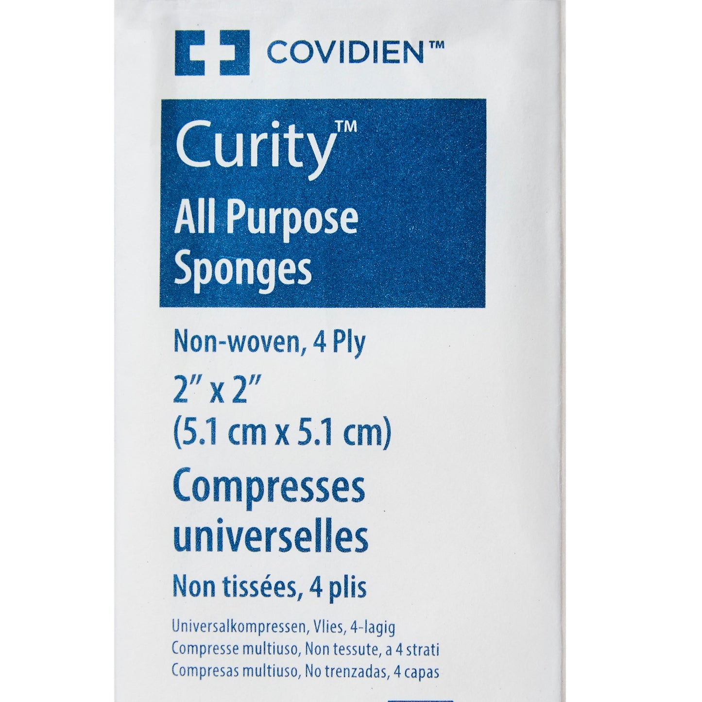 Curity™ Nonwoven Sponge, 2 x 2 Inch, 4-Ply 9022
