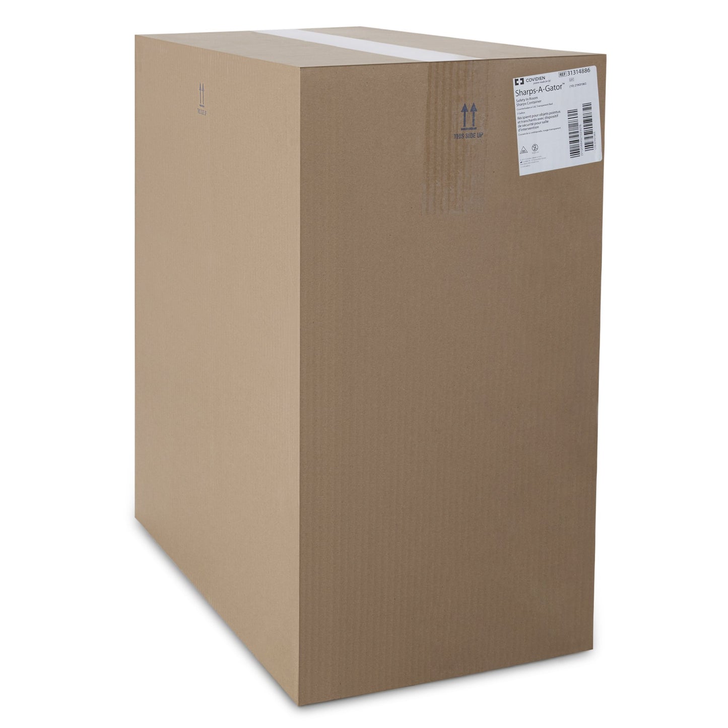 Sharps-A-Gator™ Multi-purpose Sharps Container, 3 Gallon, 20½ x 14 x 6 Inch 31314886