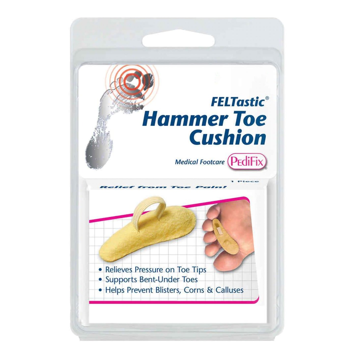 Pedifix Pedifix Hammer Toe Cushion P54-LL, Pack of 1