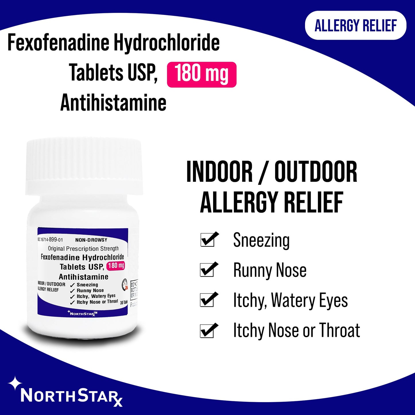 NorthStar Rx Fexofenadine Allergy Relief 16714089901