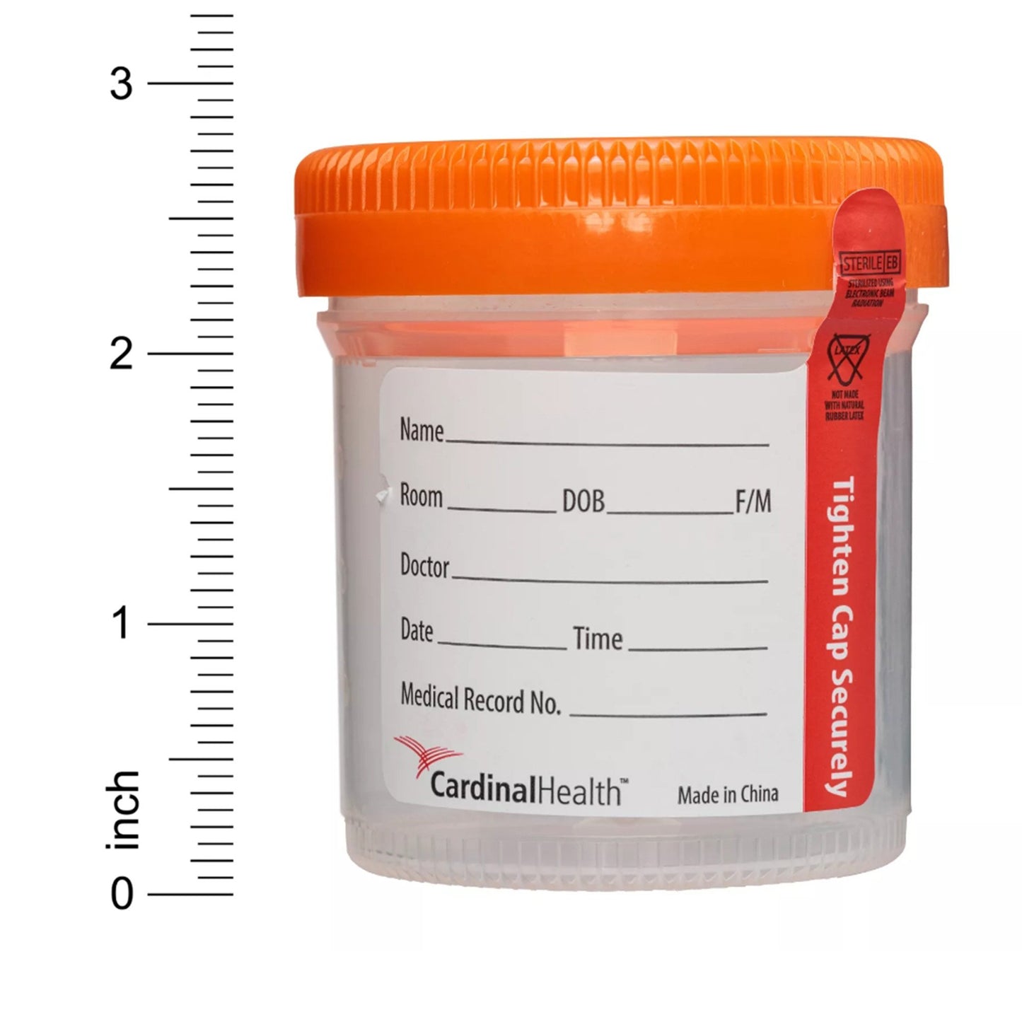 Urine Specimen Container 53 X 62 mm 90 mL (3 oz.) Screw Cap Sterile CHB13903A