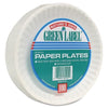 Plate AJM Packaging Corporation White Single Use Paper 6 Inch Diameter - AJMPP6GREWH