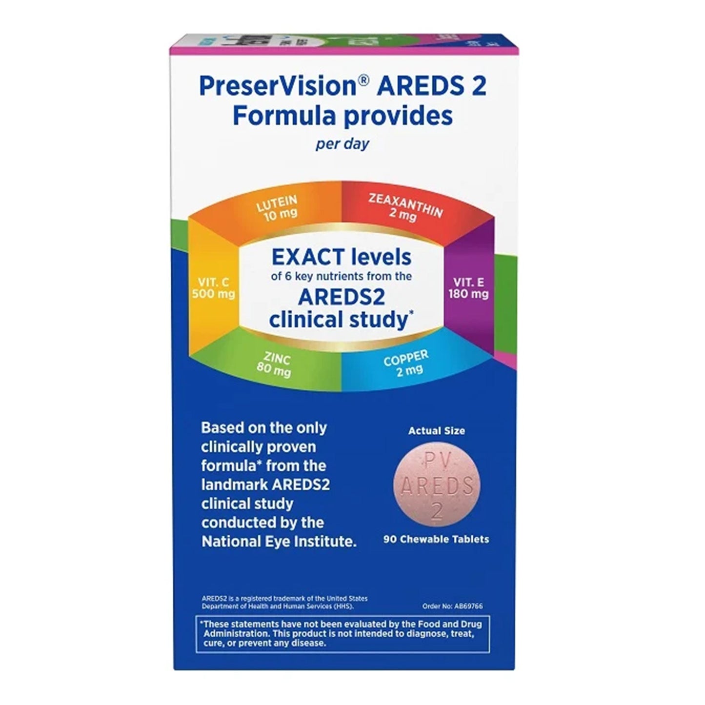 Bausch + Lomb PreserVision AREDS 2 Chewables, Mixed Berry Flavor 32420869763