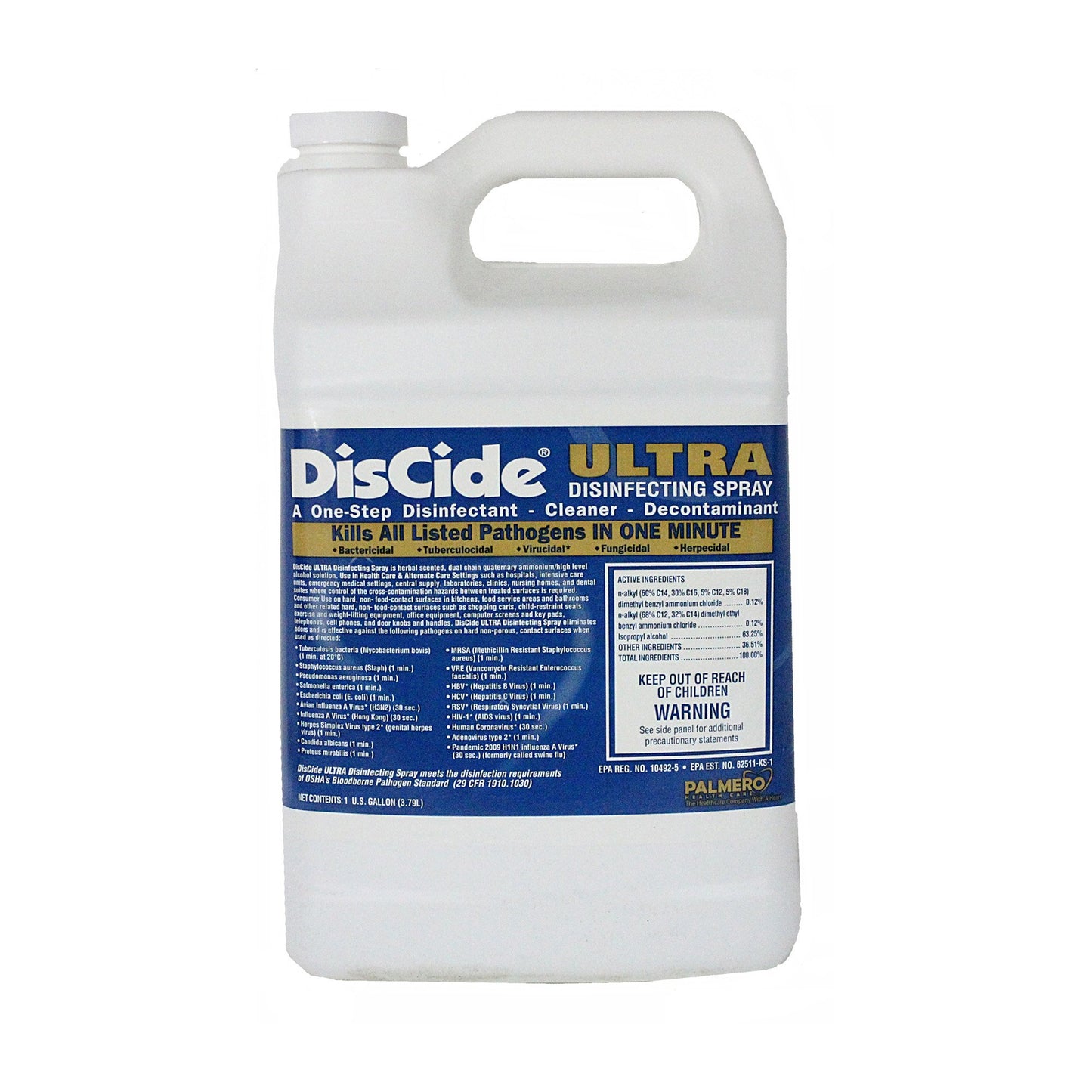 DisCide® Ultra Quaternary Based Surface Disinfectant Cleaner 1 gal. 3565G