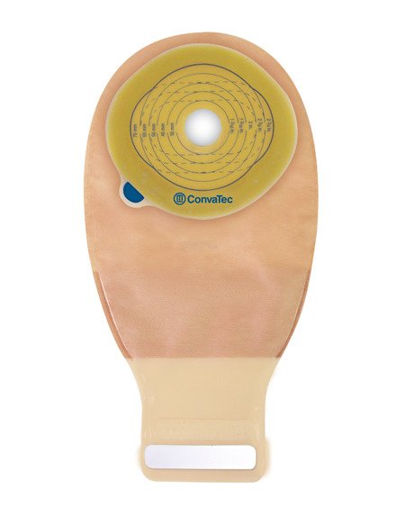 Ostomy Pouch Esteem®+ One-Piece System 12 Inch Length 9/16 to 1-15/16 Inch Stoma Drainable - 413517