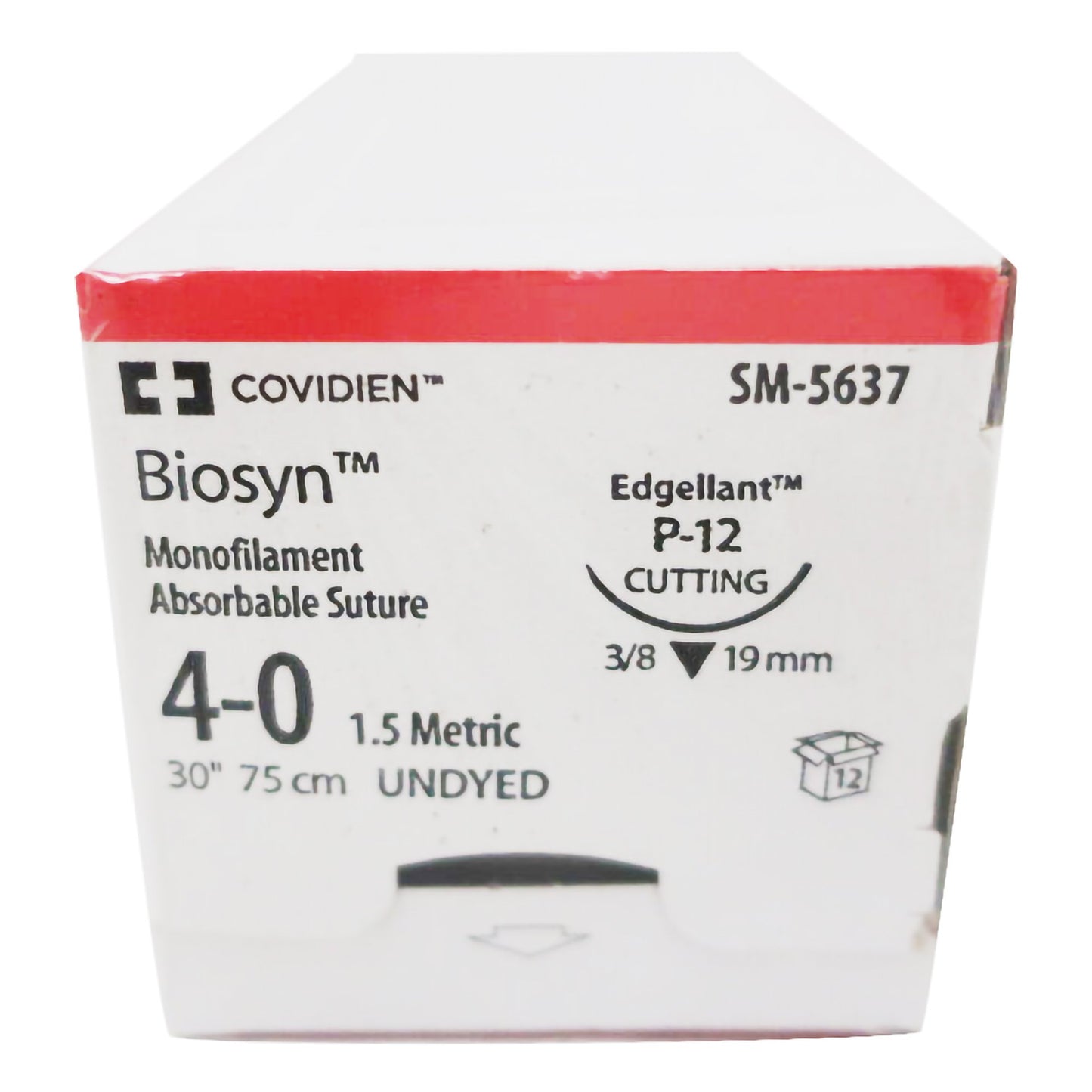 Covidien Biosyn Suture with Needle SM-5637, Box of 12