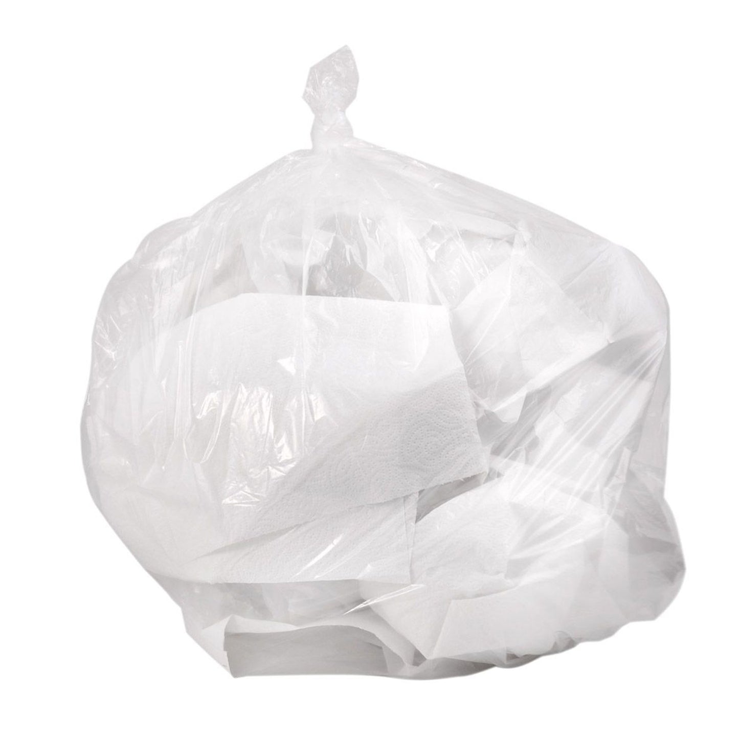 Trash Bag Colonial Bag 30 gal. Clear LLDPE 0.45 mil 30 X 36 Inch X-Seal Bottom Coreless Roll - CRC36M