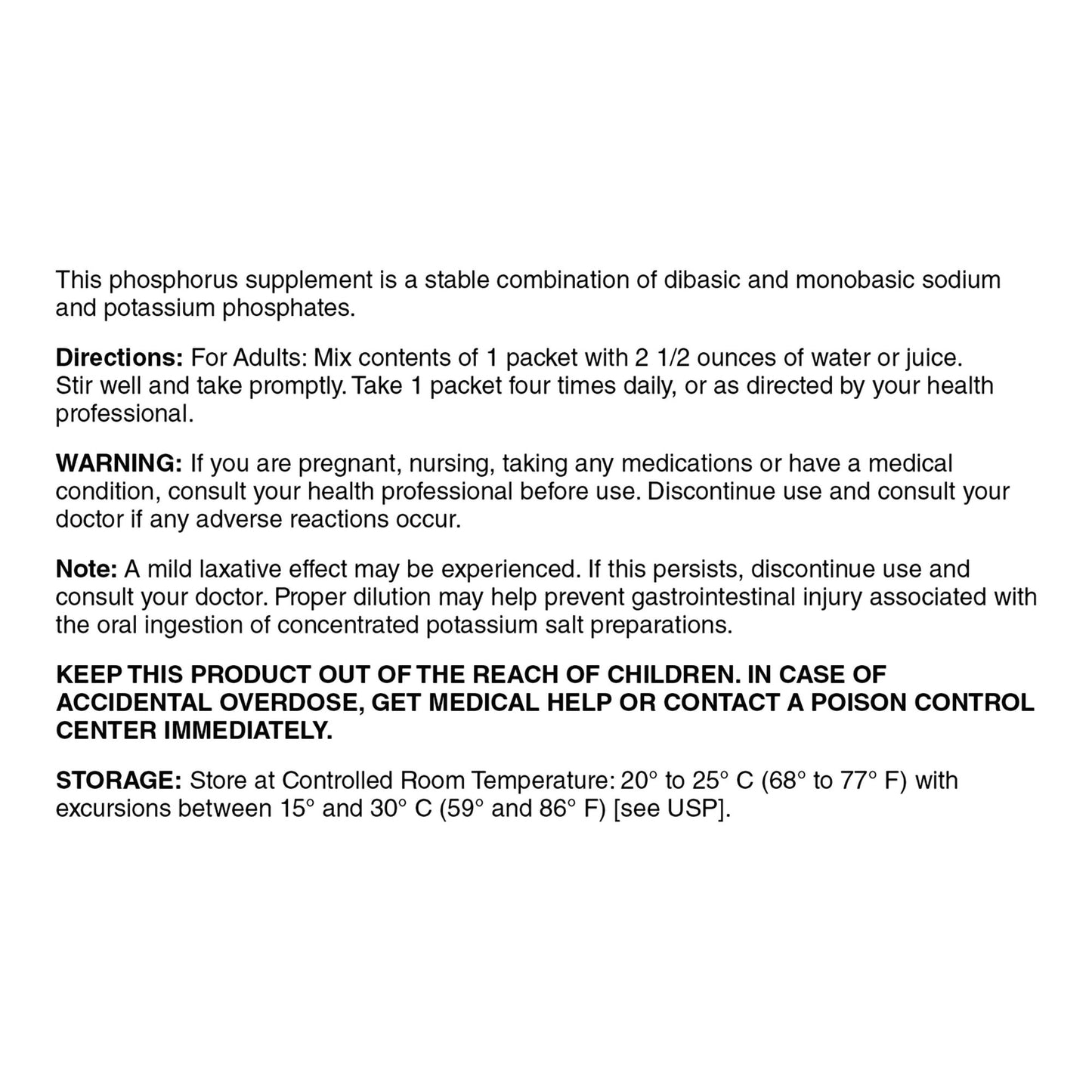 Geri-Care Phosphorus Supplement Powder with Electrolytes, Strawberry Flavor 844-01-GCP