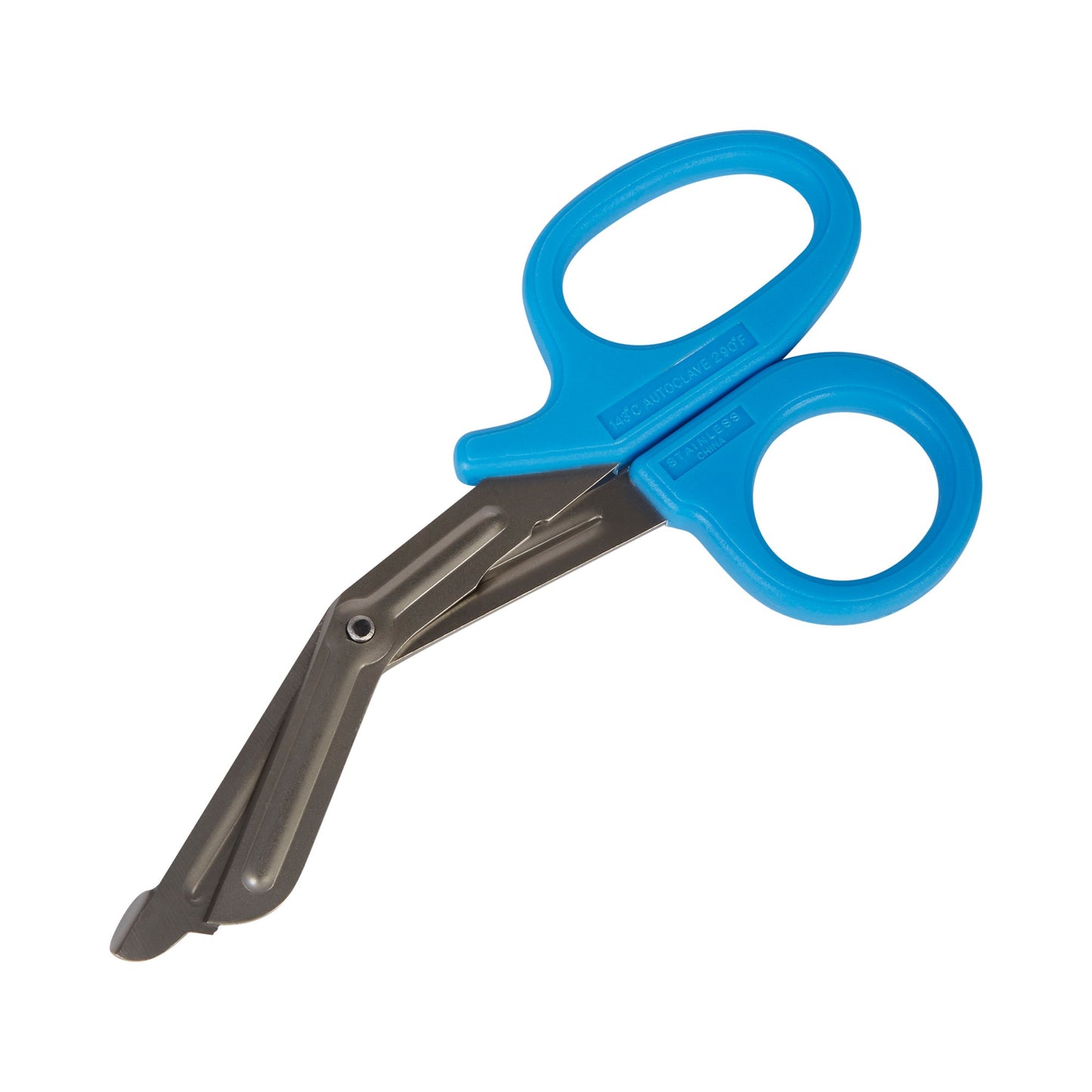 Trauma Shears McKesson Medicut™ Blue 7-1/4 Inch Length Medical Grade Stainless Steel Finger Ring Handle Blunt Tip / Blunt Tip - 320BMM
