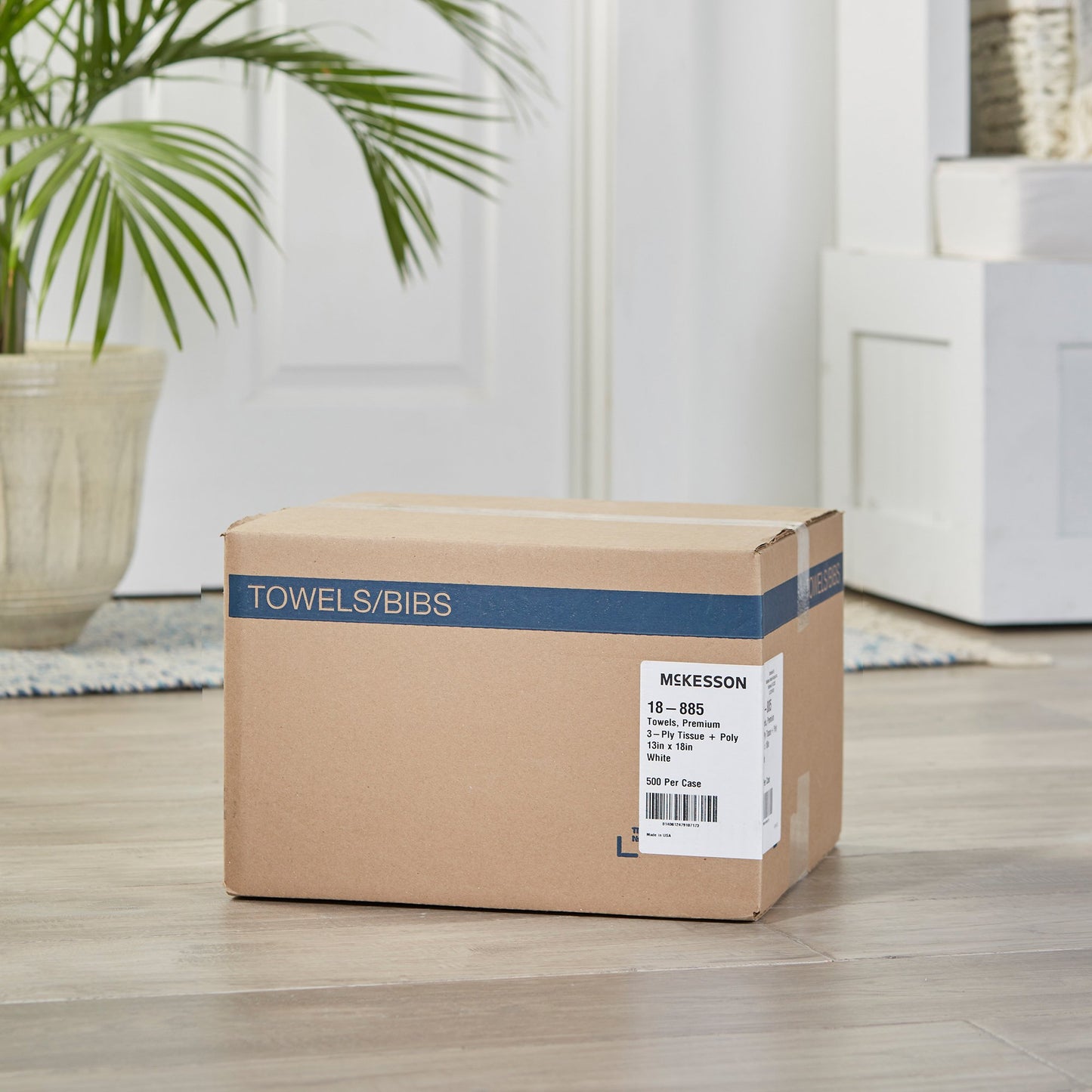 McKesson Nonsterile White Procedure Towel, 13 x 18 Inch 18-885