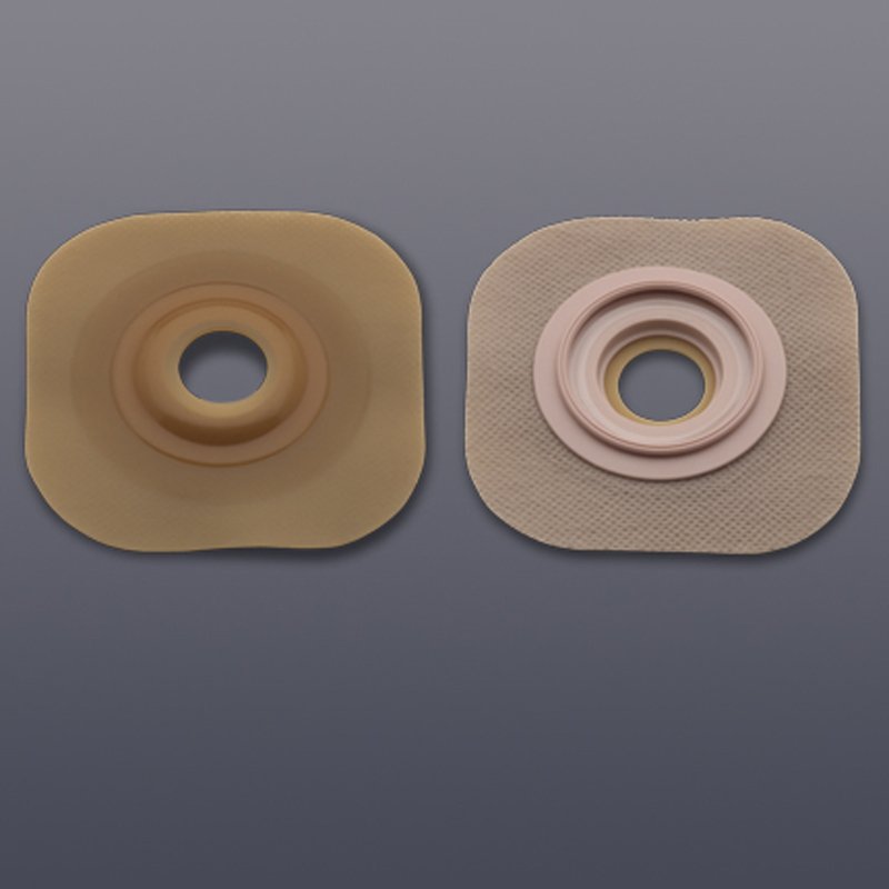 Ostomy Barrier New Image™ Flextend™ Precut, Extended Wear Without Tape 57 mm Flange Red Code System Hydrocolloid 1-1/4 Inch Opening - 15906
