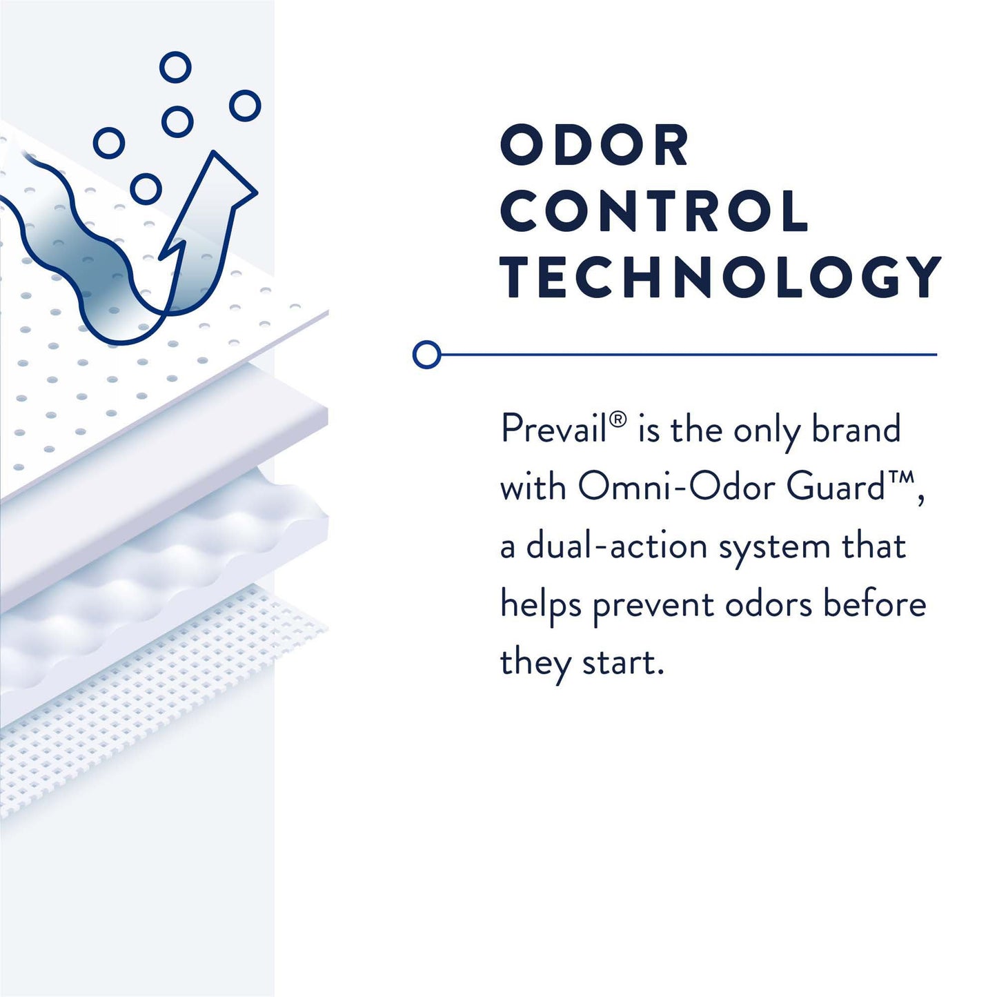 Prevail® Daily Pant Liners Light – Moderate Bladder Control Pad, 12½-Inch Length PL-100/1