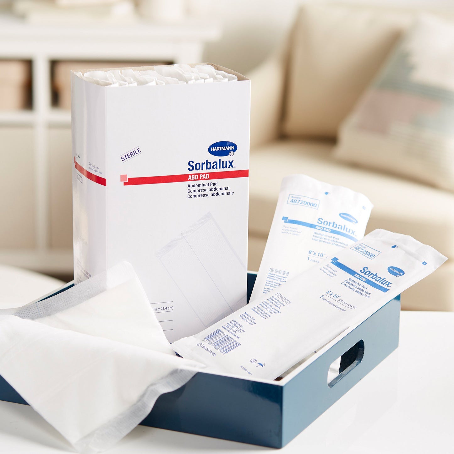 Sorbalux® ABD Sterile Abdominal Pad, 8 x 10 Inch, 1-Ply 48720000