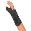 Thumb Brace with Wrist Support Titan Thumb™ Adult One Size Fits Most Dual-Pull Lace Closure Right Hand Black - 455-RT