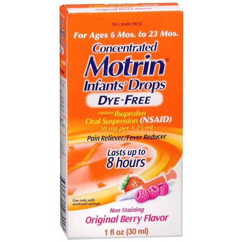 Children's Pain Relief Motrin® 50 mg / 1.25 mL Strength Ibuprofen Oral Drops 1 oz. - 30045019801