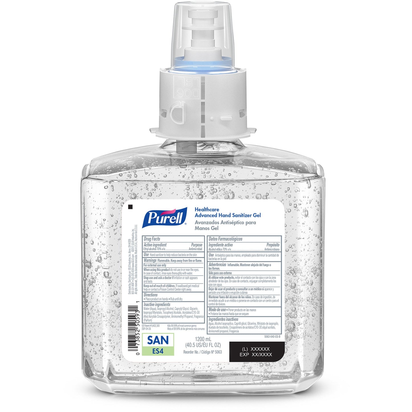 Purell® Healthcare Advanced Hand Sanitizer Gel Refill, 1200 mL 5063-02