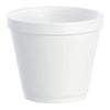 8 oz. Foam Insulated Food Container J Cup® White Single Use 8SJ12
