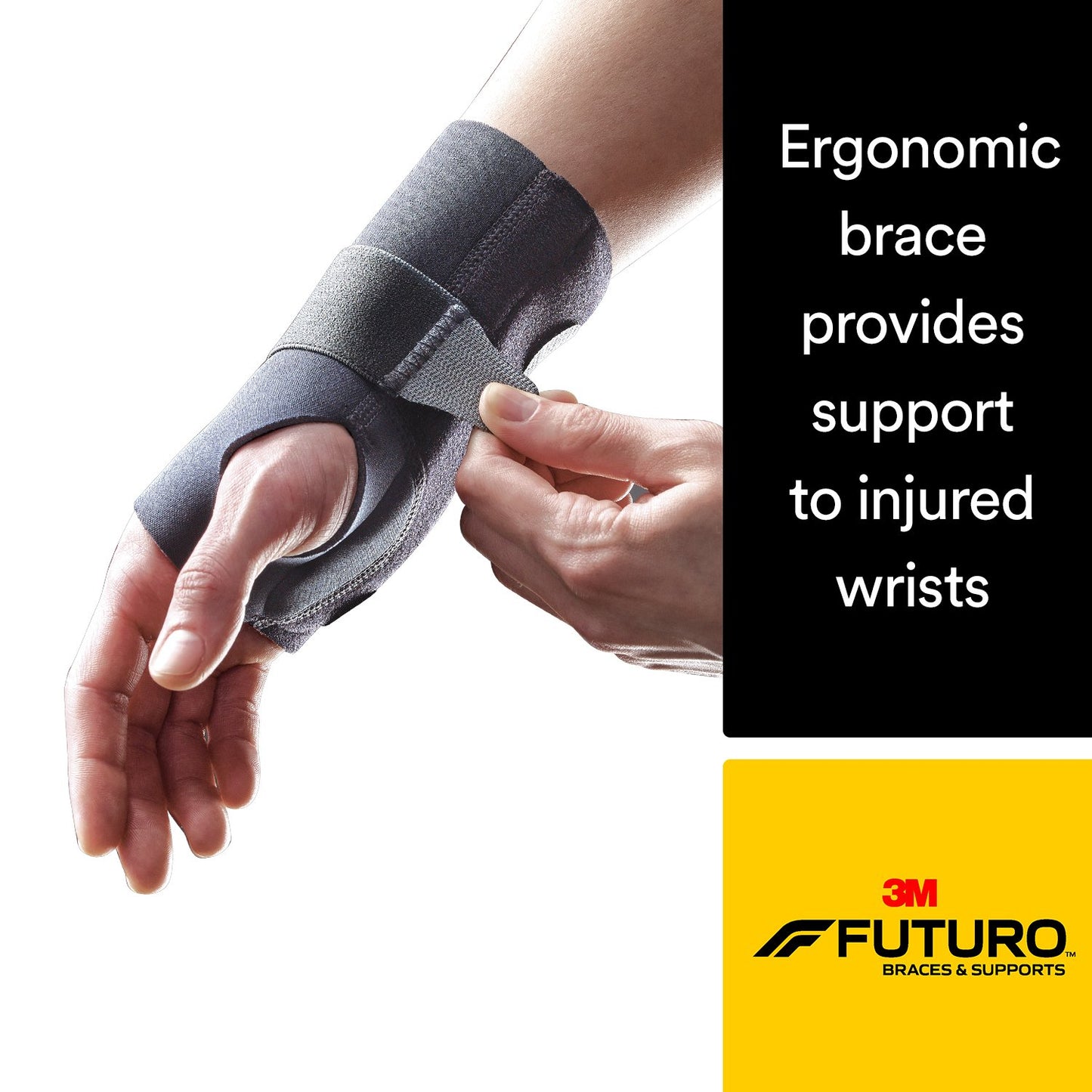 3M™ Futuro™ Compression Stabilizing Right Wrist Brace, Large/Extra Large 48402ENR