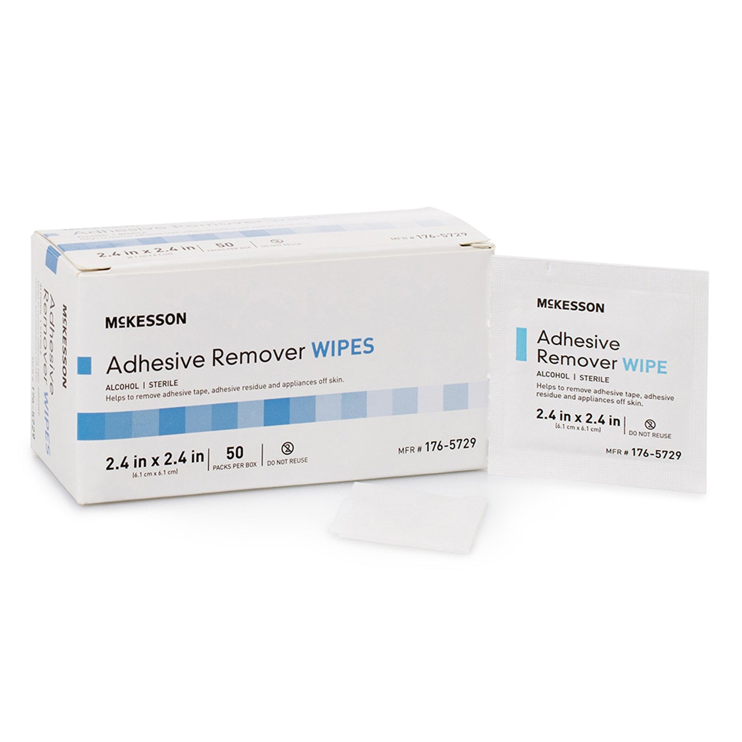 Adhesive Remover McKesson Wipe 50 per Box - 176-5729
