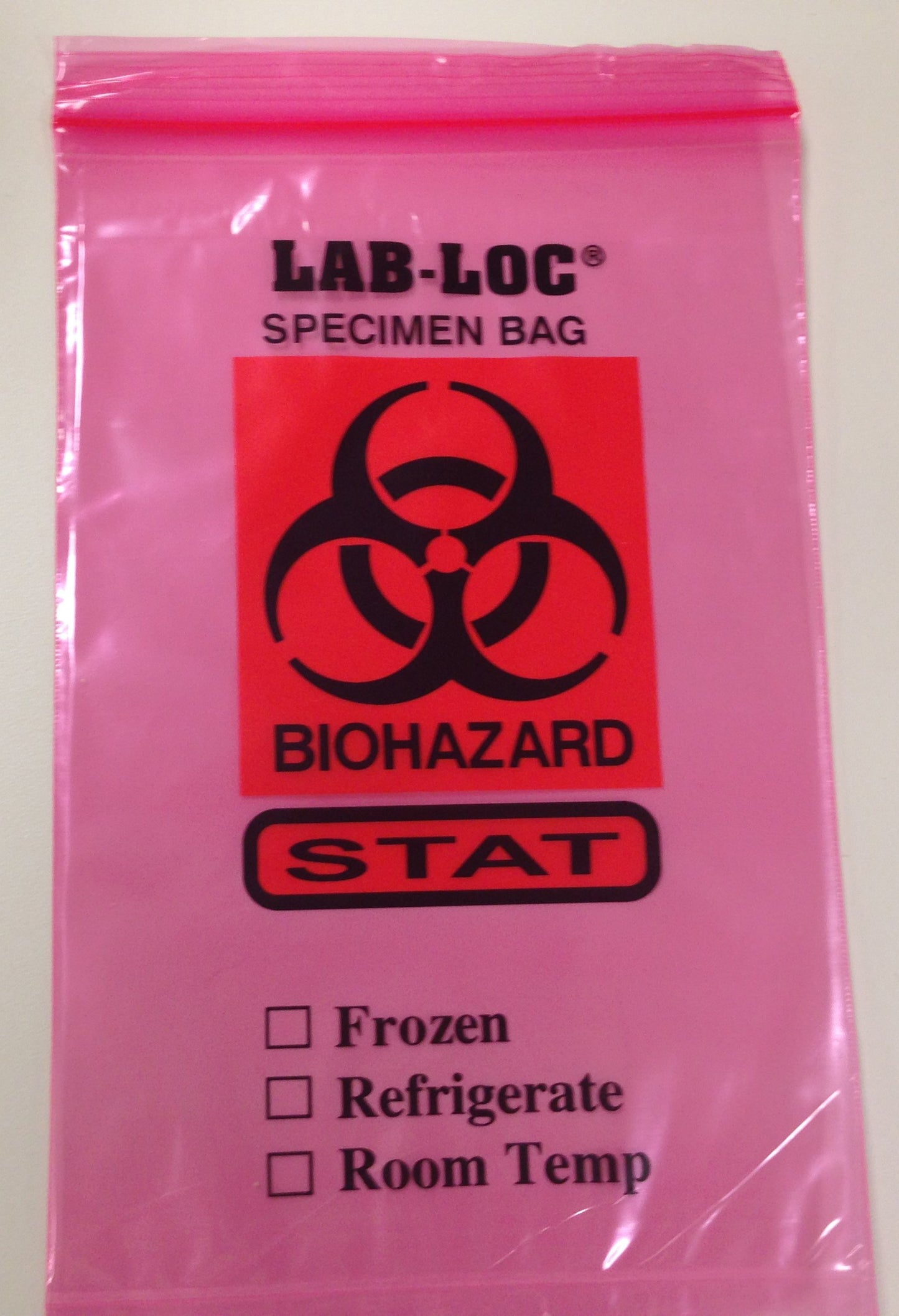 Seal-N-Rip® Specimen Transport Bag with Document Pouch F20609STATSNR